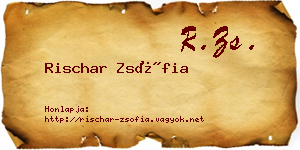 Rischar Zsófia névjegykártya